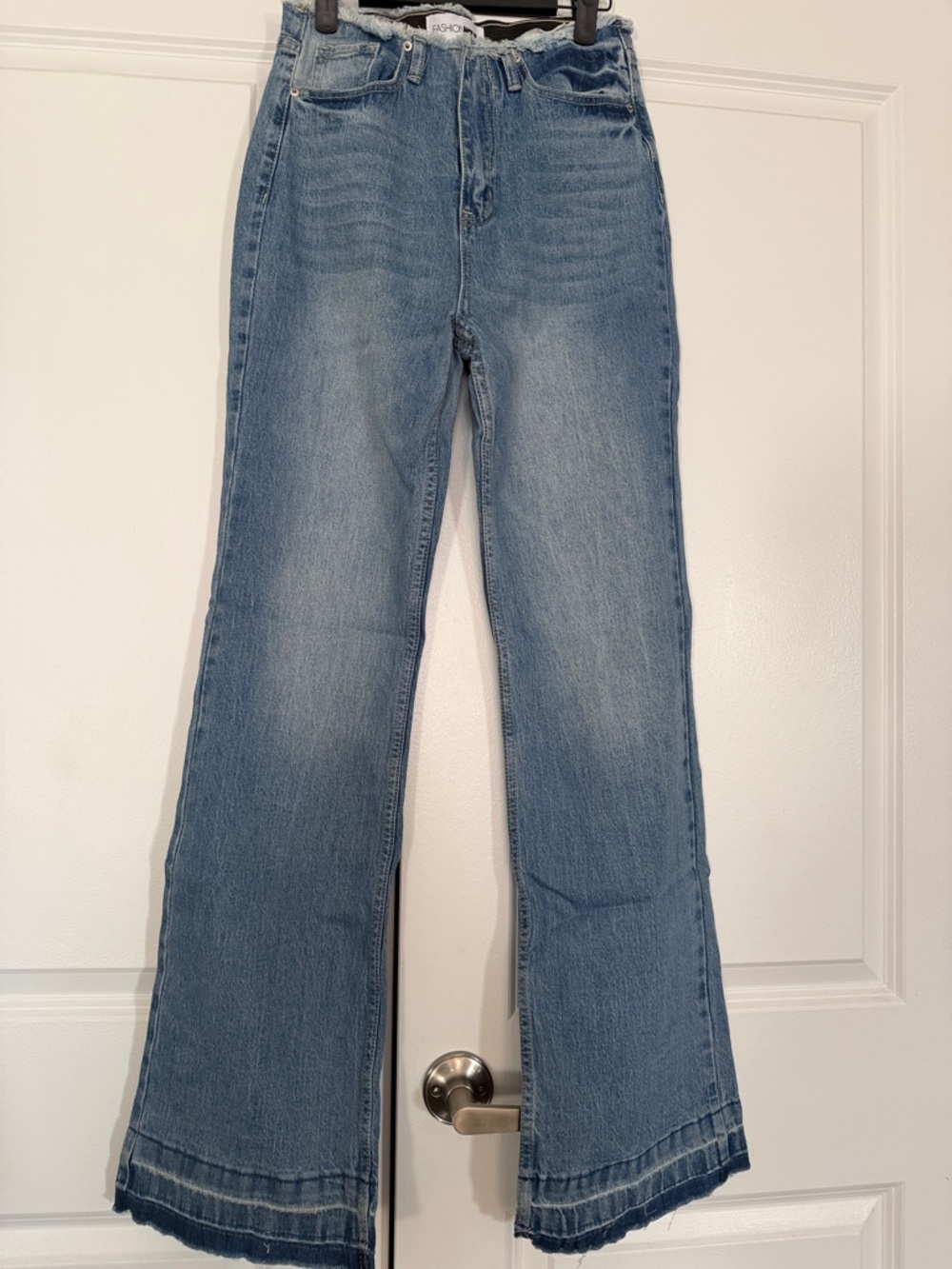 Fashion Nova Light Blue Flare Jeans